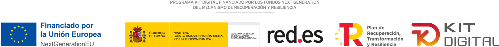 Financiado por la Unión Europea NextGenerationEU, Gobierno de España, Plan de Recuperación, Transformación y Resiliencia, Red.es y Kit Digital